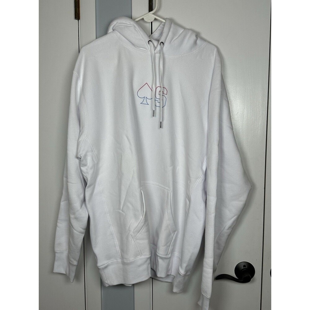 EUC ACES Hustle & Heart Sweatshirt White Men's 2XL